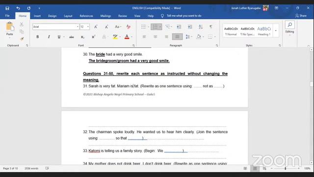 Primary Seven English Live Class (Topic: Revision Two) смотреть онлайн