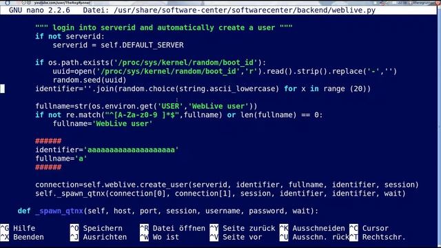 python : Weblive - Full Name + identifier patch смотреть онлайн