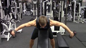 Reverse Flys With Dumbbells | GymPaws® Gym Gloves