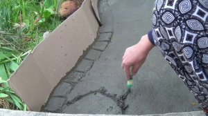Креативная садовая дорожка из цемента своими руками/ DIY cement garden path