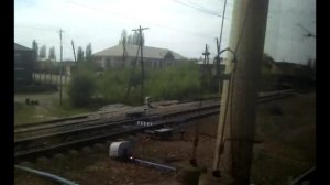 Уезжаем из Поворино (поезд Балашов - Москва). 5 мая 2013 г.