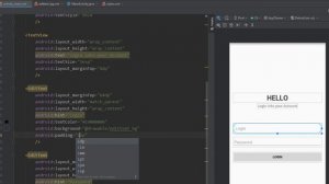 Android Xml Layouts Design - Login Screen | Android Studio tutorial