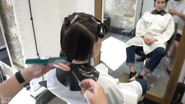 HOW TO CUT GRADUATED BOB HAIRCUT FOR FINE HAIR - NIKITOCHKIN
