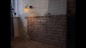 ИМИТАЦИЯ КИРПИЧНОЙ КЛАДКИ своими руками. Кирпичная стена из ШТУКАТУРКИ