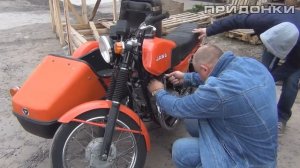 Осторожно! JAWA 350/638 "Люкс" с коляской Velorex 700