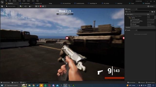 Zombie FPS Game  | Created In Unreal Engine 5 Using Smartpoly's Tutorial