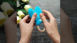 Мастер-класс?Грызунок Ушки-шуршалка для малышей | вязание из плюшевой пряжи