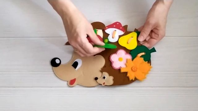 Ёжик из фетра