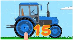 Городской и Воздушный Транспорт Мультфильм для Детей Собираем Пазлы Машинки.mp4