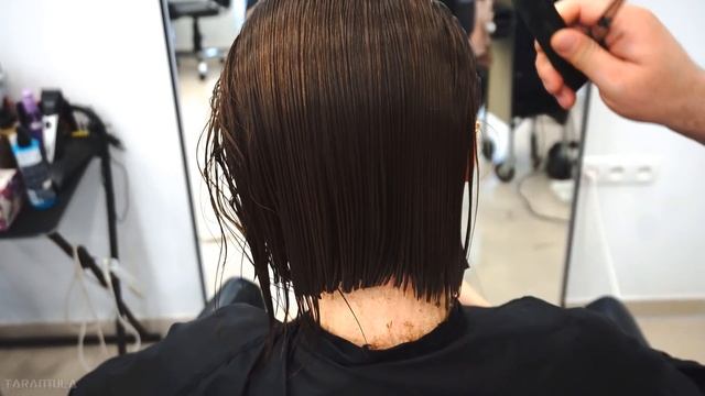 SUPER HAIRCUT | LIGHT BROWN BOB FOR THIN STRAIGHT HAIR смотреть онлайн