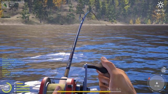 Троф Таймень 73.305 кг. Русская рыбалка 4. Тунгуска. Попал сним в недельки)))1место. смотреть онлайн