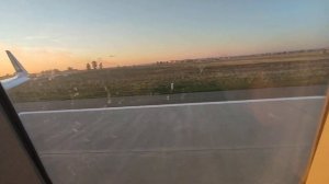 Take Off in Semipalatinsk/Semej Взлёт из Семипалатинска на Airbus A320 Fly Arystan