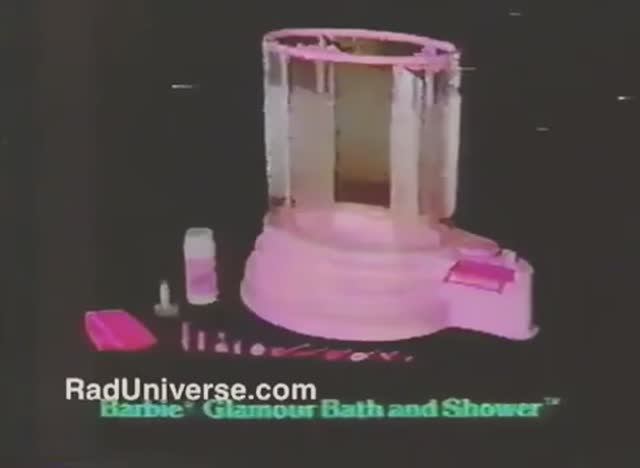 1986 Реклама Барби Маттел Ванна и Душ Barbie Glamour bath and shower