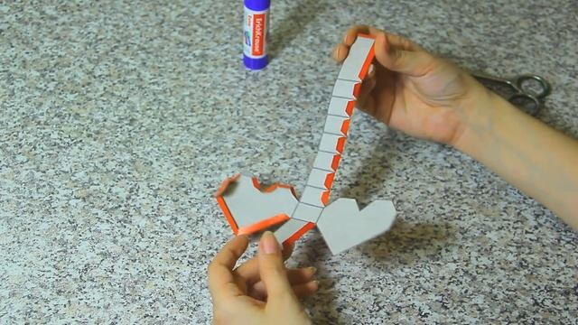 КОРОБОЧКА СЕРДЕЧКО.  КОРОБОЧКА ИЗ БУМАГИ.  ОРИГАМИ