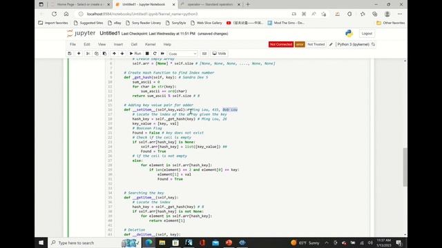 Implementation of HashMap Chaining Resolution in Python смотреть онлайн