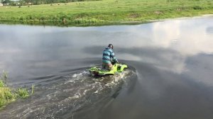 Утопили квадроцикл Kawasaki brute force 750