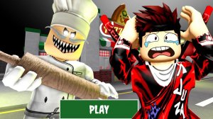 Побег от ПАПА Пицца в Страшном Обби ROBLOX !