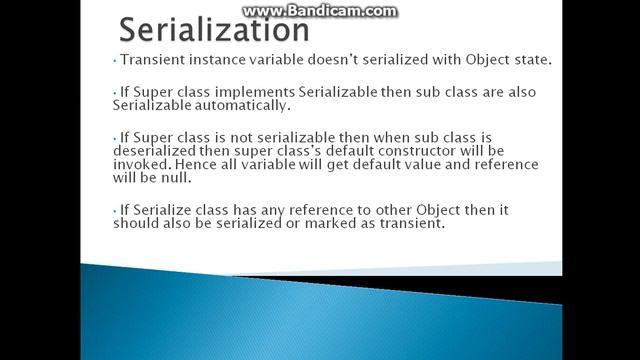 Java serialization and deserialization смотреть онлайн