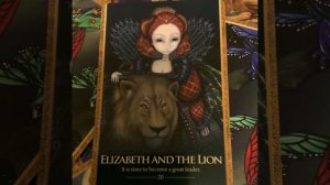 Learn Oracle Cards - Card 20 Elizabeth And The Lion Oracle Of The Shapeshifters