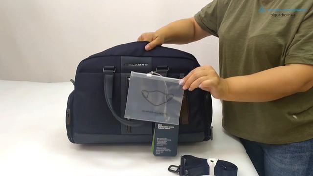 Обзор дорожной сумки Piquadro Brief 2 (BR2) BV4447BR2_BLU смотреть онлайн