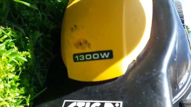 Как косить газон газонокосилкой. Дети работают с удовольствием. Kids like mowing the lawn.