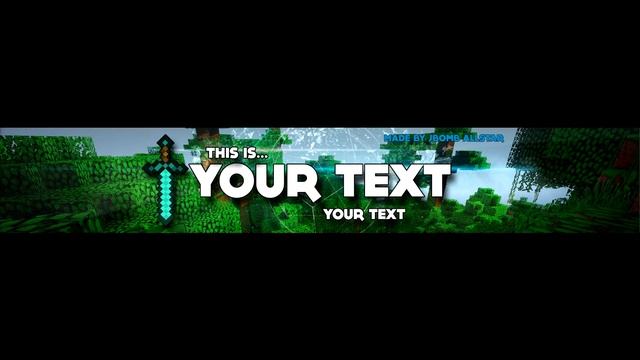 Youtube Channeldesign/Kanalbanner | Minecraft Style + DOWNLOAD! смотреть онлайн