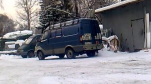 Покатушки зимой на Минипогрузчик TCM 709