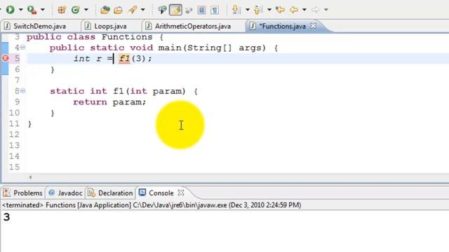 Java Tutorial - Methods (or functions) смотреть онлайн