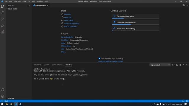 How to Download and install React js in Windows || create react app and Run in VS Code смотреть онлайн
