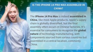 Is the iPhone 14 Pro Max assembled in China?