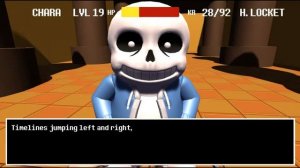 Битва с сансом в 3D (3DTALE sans)