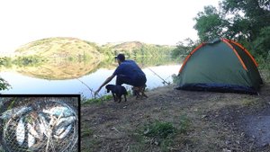 Рыбалка с ночёвкой. Даже наловили!