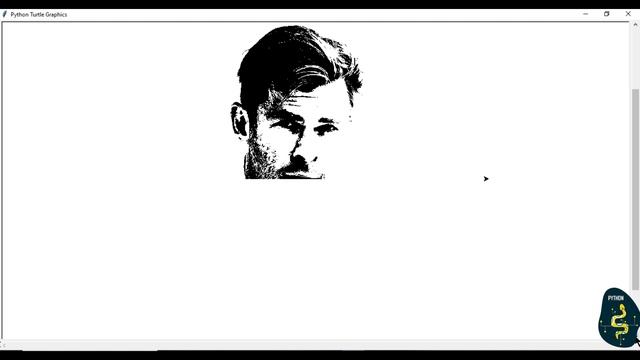 Chris Hemsworth Using Python Sketchpy Code | Python Programming Hub