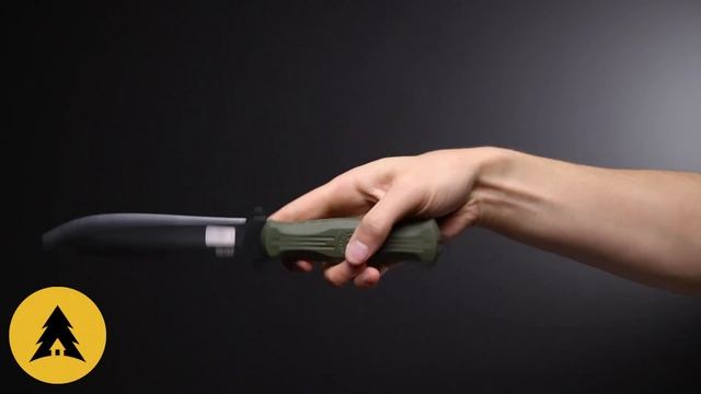 Нож НР-18 сталь AUS-8 черный, рукоять эластрон Олива (Кизляр) смотреть онлайн