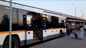 Автобус Голаз-622810-10 следует по маршруту 316(Ивантеевка-Москва)