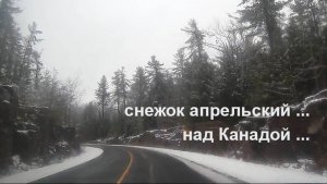 СНЕЖОК АПРЕЛЬСКИЙ «Над Канадой» © А. Городницкий
