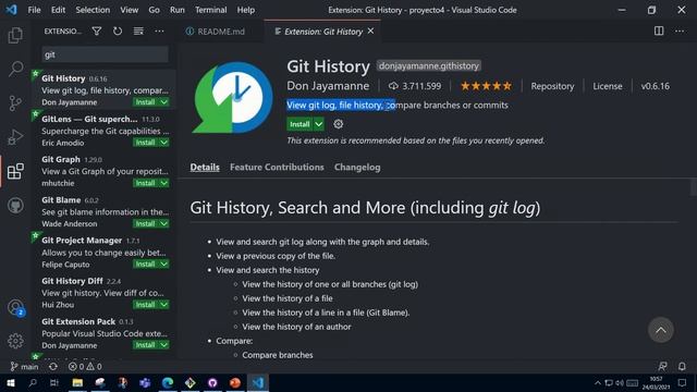 04 Visual Studio Code\Git\GitHub. Historial de versiones