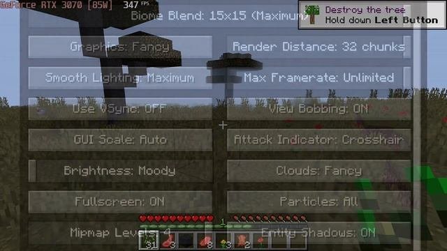 ? NVIDIA GeForce RTX 3070 [Laptop, 85W] - Minecraft Gameplay Benchmarks (1080p)