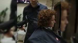 Укладка на диффузор.  #обучение_завивке_волос