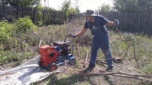 Работа щепореза без использования сита.