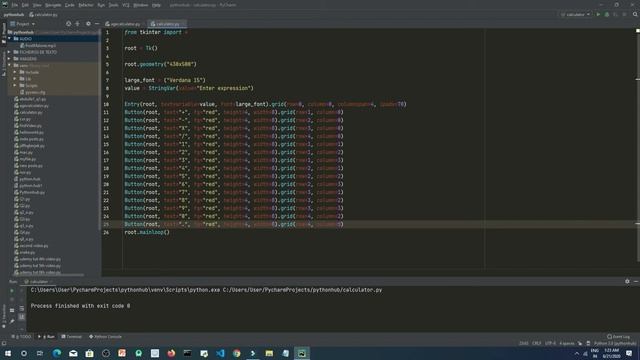 GUI Calculator using Python tkinter