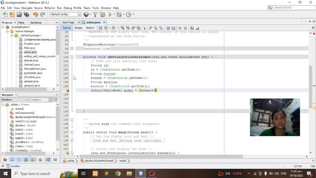 Adding and viewing of records using Jtable (Java) смотреть онлайн