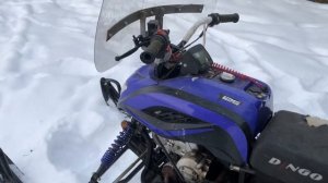 Обзорчик старенького снегохода Dingo125