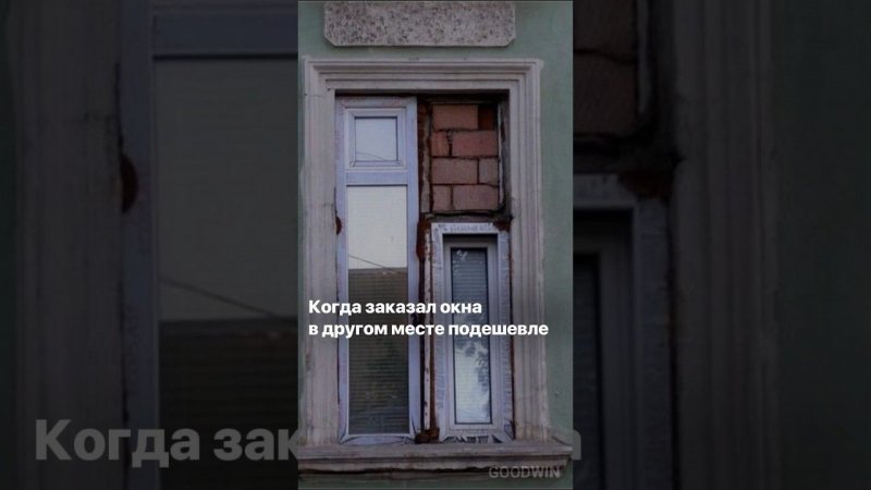 Когда заказал окна не в Goodwin) #деревянныеокна