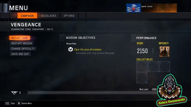 Call Of Duty Black Ops 3Campaign Mission 1COD BO3 #cobracommando
