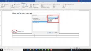 How to Cross-Reference Tables and Figures in Microsoft Word