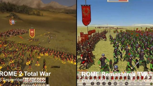 ROME 2 vs ROME REMASTERED Total War