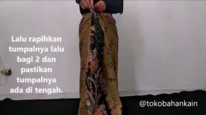 TUTORIAL KAIN BATIK MENJADI ROK LILIT YANG ELEGAN,  DAN KECE BANGET