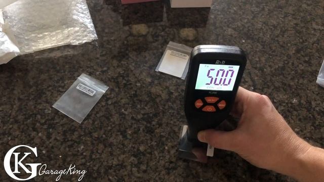 I found a good cheap paint thickness gauge (TC200)