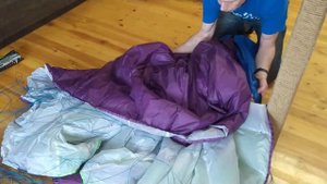 Как сложить кайт. Налистывание кайта парафойла или однослойника